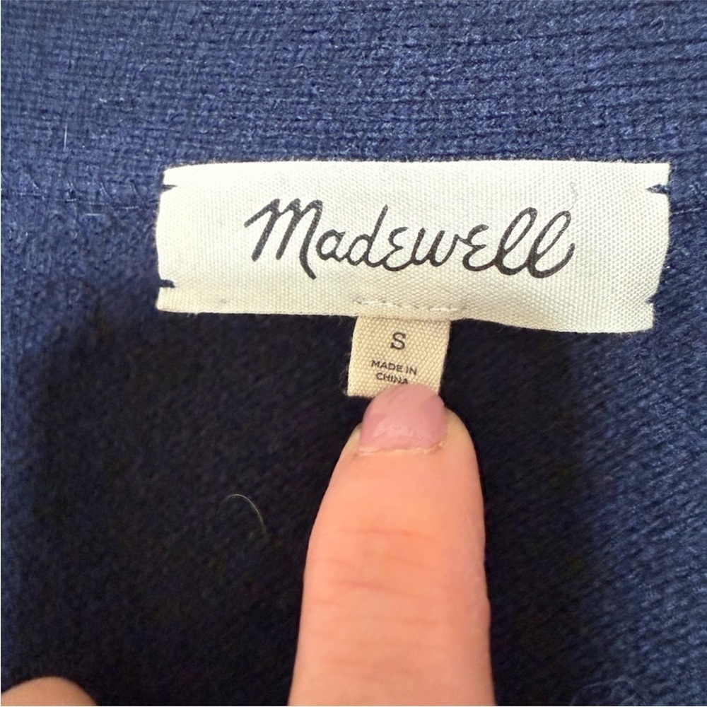 Madewell Navy Men's Cardigan Sweater - Picture 4 of 5